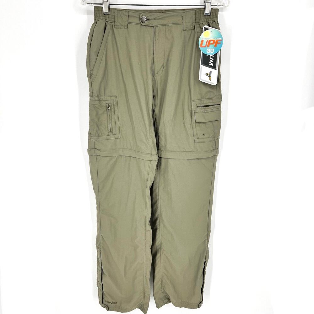 Columbia Womens Convertible Hiking Pants Sage UPF 30 New With Tags Size XS